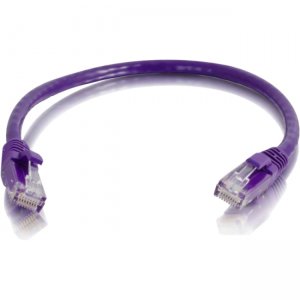 C2G 00958 6in Cat6 Snagless Unshielded (UTP) Network Patch Cable - Purple