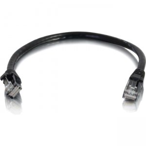C2G 00976 6in Cat6a Snagless Unshielded (UTP) Network Patch Cable - Black