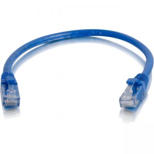 C2G 00974 6in Cat6a Snagless Unshielded (UTP) Network Patch Cable - Blue
