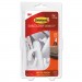 Command MMM17003MPES General Purpose Hooks, 5lb Capacity, Plastic, White, 14 Hooks, 16 Strips/Pack