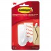 Command MMM17005ES Spring Hook, 1 1/8w x 3/4d x 3h, White, 1 Hook/Pack