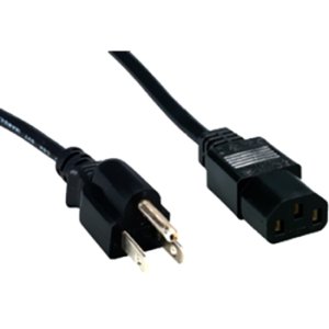 Comprehensive PWC-BK-1 Standard PC Power Cord, NEMA 5-15P to IEC 60320-C13, 18/3 SVT, Black 1ft