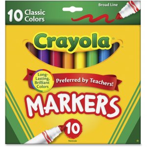 Crayola 58-7722 Classic Broadline Markers - 10 ct. CYO587722
