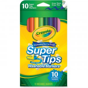 Crayola 588610 SuperTips 10-color Washable Markers CYO588610