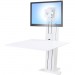 Ergotron 33-415-062 WorkFit-SR, 1 Monitor, Sit-Stand Desktop Workstation (White)