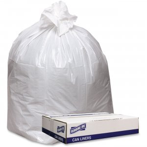 Genuine Joe 4347W Extra Heavy-duty White Trash Can Liners GJO4347W