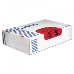 Heritage HERA4823PR Healthcare Biohazard Printed Can Liners, 8-10 gal, 1.3mil, 24 x 23, Red,500/CT