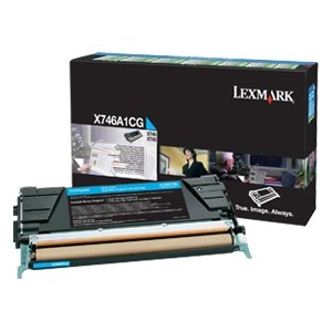 Lexmark X746A1CG X746, X748 Cyan Return Program Toner Cartridge LEXX746A1CG