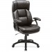 Lorell 59535 Black Base High-back Leather Chair