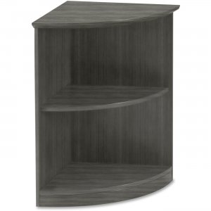 Mayline MVBQ2LGS Medina - Open 1/4-Round Bookcase MVBQ2