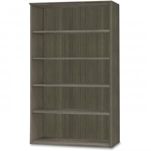 Mayline MVB5LGS Medina Series Gray Laminate. 5-Shelf Bookcase MVB5