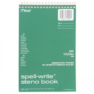 Mead 43080 Spell-Write Steno Book MEA43080