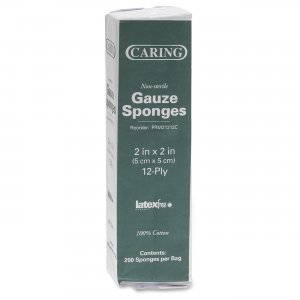 Medline PRM21212C CARING Woven Gauze Sponge