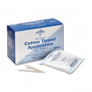 Medline MDS202050 Nonsterile 3" Cotton Tip Applicator