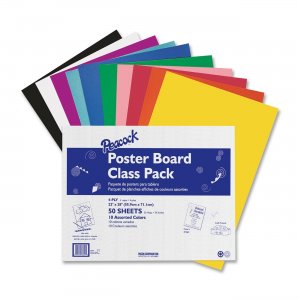 Pacon 76347 Peacock Poster Board Class Pack PAC76347