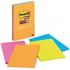 Post-it 4621SSAU Super Sticky Rio de Janeiro Lined Pads MMM4621SSAU