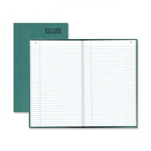 Rediform 56151 Green Bookcloth Margin Record Book RED56151