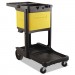 Rubbermaid Commercial RCP6181YEL Locking Cabinet, For Cleaning Carts, Yellow