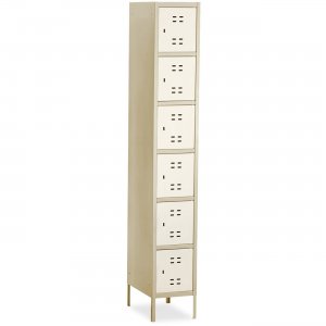 Safco 5524TN Six-Tier Two-tone Box Locker with Legs