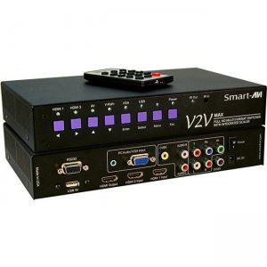 SmartAVI V2V-MAX-S Full HD Multi Format, 6-Port Switcher with Integrated Scaler