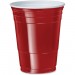 SOLO Cup P16R 16 oz. Plastic Party Cups SCCP16R