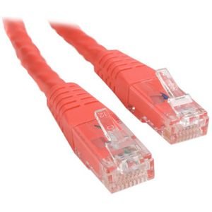StarTech.com C6PATCH15RD 15ft Red Molded Cat6 UTP Patch Cable ETL Verified