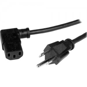 StarTech.com PXT101L3 3 ft Computer Power Cord - NEMA 5-15P to Right-Angle C13 - 18AWG