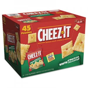 Sunshine KEB10892 Cheez-it Crackers, 1.5 oz Bag, White Cheddar, 45/Carton