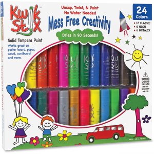 The Pencil Grip 604 Tempera Paint 24-color Mess Free Set TPG604