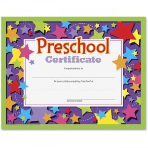 TREND T-17006 Preschool Certificate TEPT17006