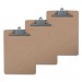 Universal UNV40304VP Hardboard Clipboard, 1" Capacity, 8 1/2 x 11, Brown, 3/Pack