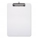 Universal UNV40310 Plastic Clipboard with Low Profile Clip 1/2" Capacity, Holds 8 1/2 x 11, Clear