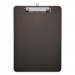 Universal UNV40311 Plastic Clipboard with Low Profile Clip, 1/2" Cap, 8 1/2 x 11, Translucent Black