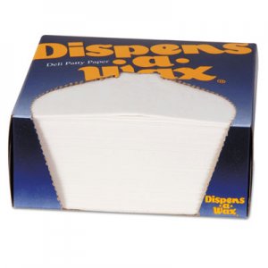 Dixie DXE434BX Dispens-A-Wax Waxed Deli Patty Paper, 4 3/4 x 5, White, 1000/Box