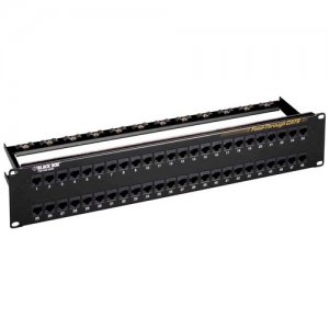Black Box JPM820A CAT6 Feed-Through Patch Panel - Unshielded, 48-Port