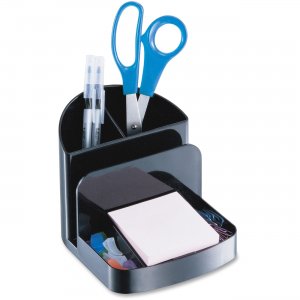 OIC 26022 Recycled Deluxe Desk Organizer, Black OIC26022