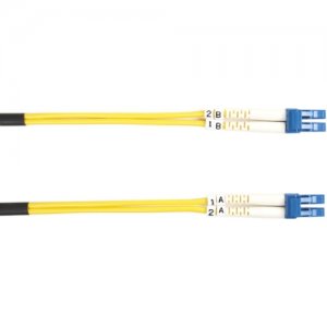 Black Box FOSM-002M-LCLC Single-Mode Value Line Patch Cable, LC-LC, 2-m (6.5-ft.)