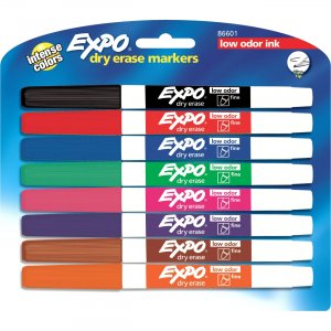 EXPO 86601 Low-Odor Dry-erase Fine Tip Markers SAN86601