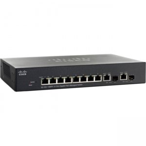 Cisco SG300-10MPPK9NA-RF 10-Port Gigabit Max PoE+ Managed Switch - Refurbished