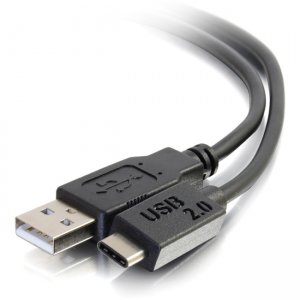 C2G 28873 12ft USB 2.0 USB-C to USB-A Cable M/M - Black