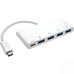 Tripp Lite U460-004-4A-C 4-Port USB 3.1 Gen 1 Portable Hub, USB-C to (x4) USB