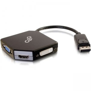 C2G 54340 DisplayPort to HDMI, VGA, or DVI Adapter Converter