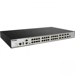 D-Link DGS-3630-28TC/SI 28-Port Layer 3 Stackable Managed Gigabit Switch including 4 10GbE Ports