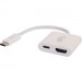 C2G 29532 USB-C To HDMI Audio/Video Adapter Converter With Power Delivery - White