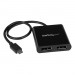 StarTech.com MSTCDP122DP USB-C to DisplayPort Multi-Monitor Splitter - 2-Port MST Hub