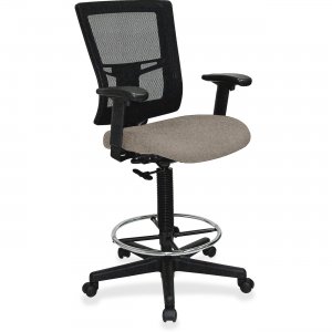 Lorell 43100008 Mesh Back Drafting Stool LLR43100008