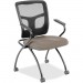 Lorell 84374008 Mesh Back Nesting Chair w/ Armrests LLR84374008