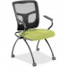 Lorell 84374009 Mesh Back Nesting Chair w/ Armrests LLR84374009