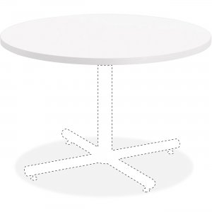 Lorell 99857 Hospitality White Laminate Round Tabletop LLR99857