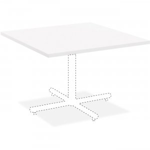 Lorell 99858 Hospitality White Laminate Square Tabletop LLR99858